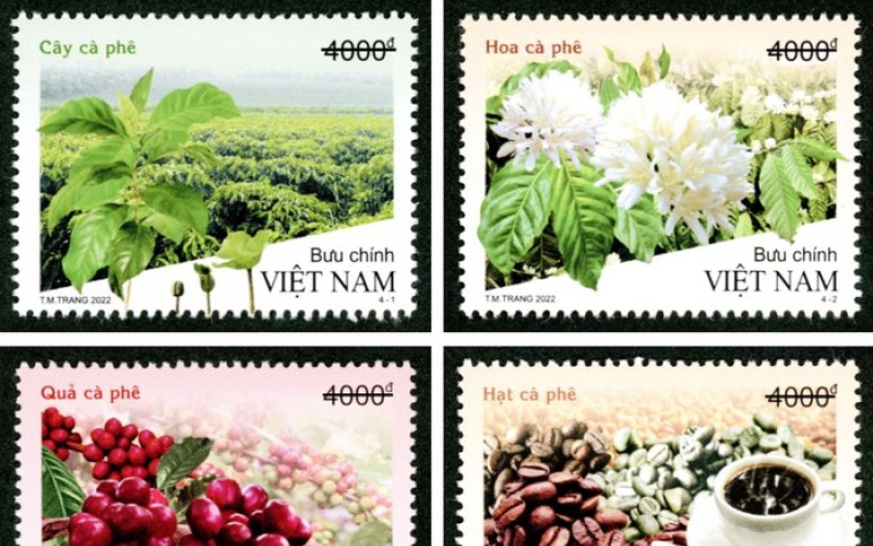 Phát hành bộ tem có mùi hương cà phê