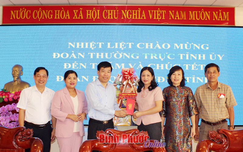 Thường trực Tỉnh ủy thăm các cơ quan, đơn vị, doanh nghiệp nhân đầu năm mới