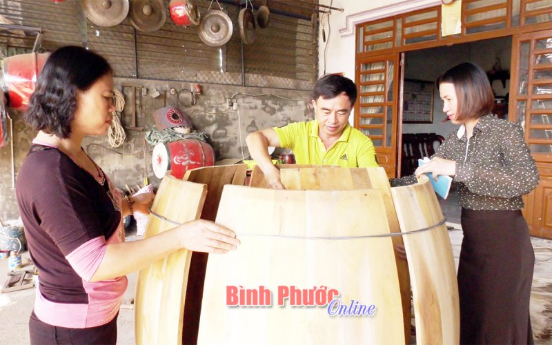 Trống đọi tam  trên quê hương Bình Phước