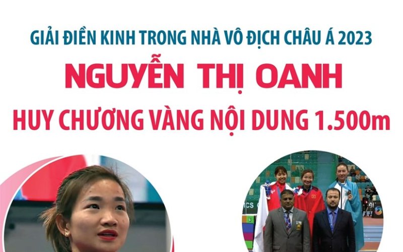 Chân dung nhà vô địch 1.500m điền kinh trong nhà châu Á