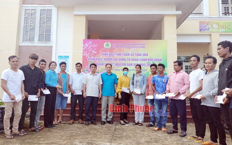 Công đoàn Bình Phước: Hơn 45,5 tỷ đồng chăm lo tết cho đoàn viên, người lao động