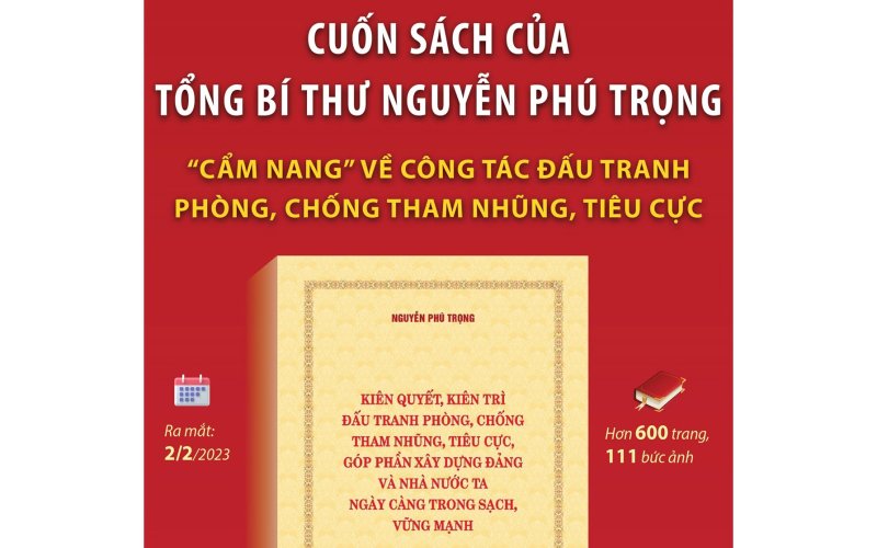 Cuốn sách của Tổng Bí thư Nguyễn Phú Trọng: Một cẩm nang về phòng, chống tham nhũng, tiêu cực.