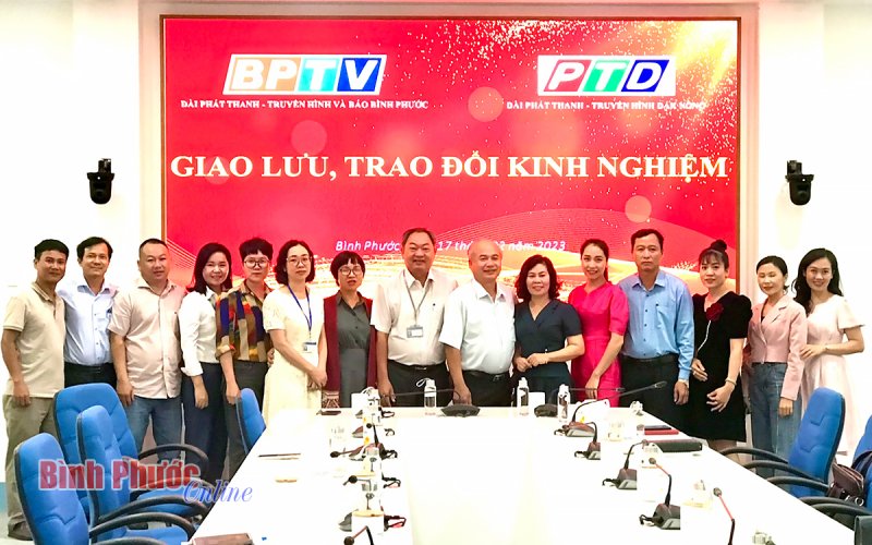 Đài Phát thanh và Truyền hình Đắk Nông học tập kinh nghiệm tại BPTV