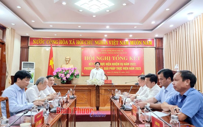 Hội đồng thẩm định giá đất tỉnh Bình Phước triển khai nhiệm vụ năm 2023