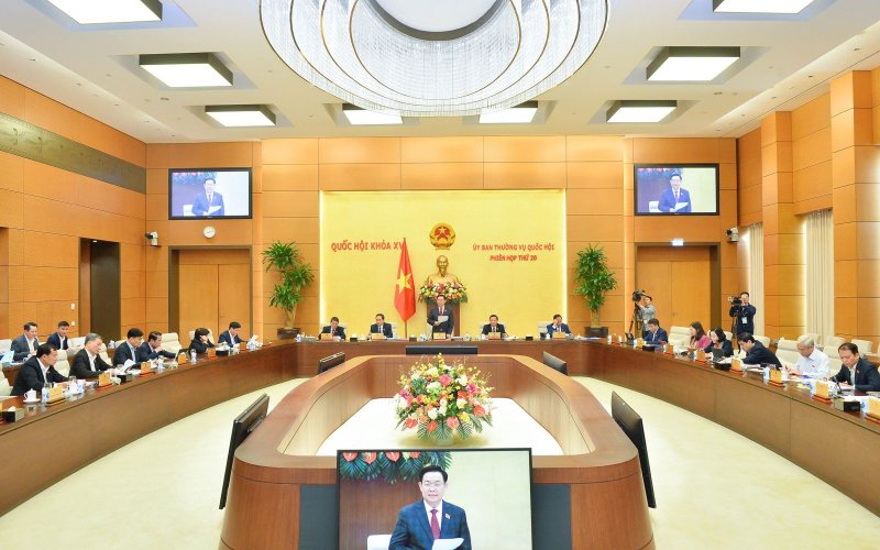 Khai mạc Phiên họp thứ 20 của Ủy ban Thường vụ Quốc hội