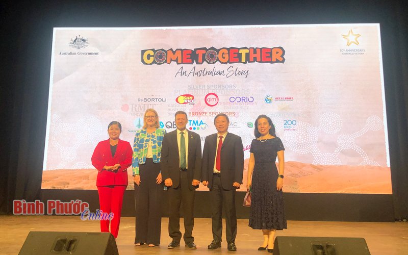 Lãnh đạo tỉnh Bình Phước tham dự sự kiện chào mừng kỷ niệm 50 năm thiết lập quan hệ ngoại giao Việt Nam - Úc
