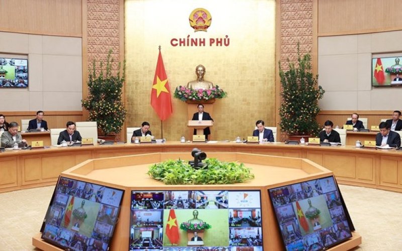 Thủ tướng Phạm Minh Chính chủ trì họp Chính phủ với các địa phương