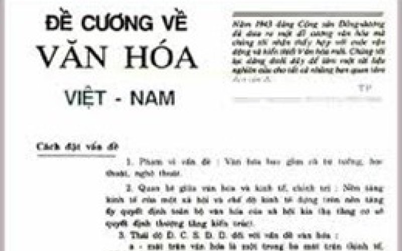 Tổ chức hội thảo khoa học quốc gia 80 năm Đề cương về Văn h&oacute;a Việt Nam