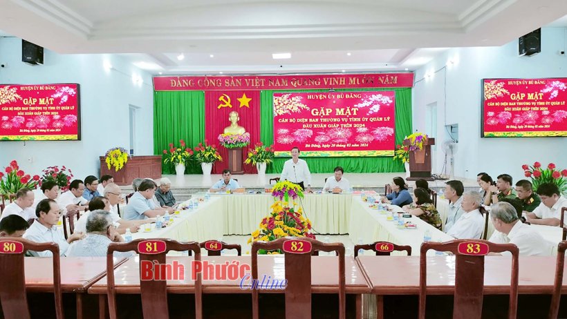 Bù Đăng: Gặp mặt cán bộ hưu trí diện Ban Thường vụ Tỉnh ủy quản lý