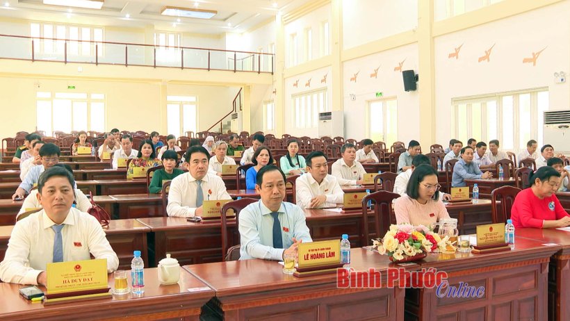 Chơn Thành: Kỳ họp thứ 13 HĐND thị xã, nhiệm kỳ 2021-2026