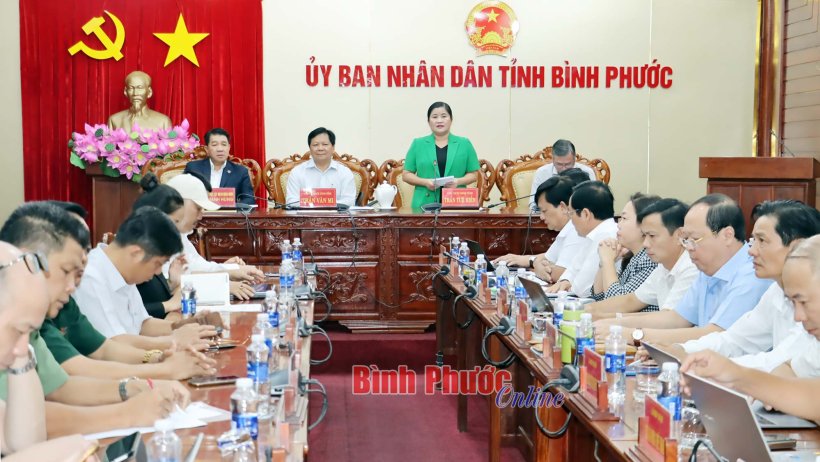 Họp Ban tổ chức diễn đàn kết nối doanh nghiệp, thương mại nông nghiệp công nghệ cao EuroCham - tỉnh Bình Phước năm 2024