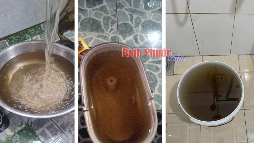 Vì sao nước sạch tại Đồng Xoài bị đổi màu, có cặn đen?