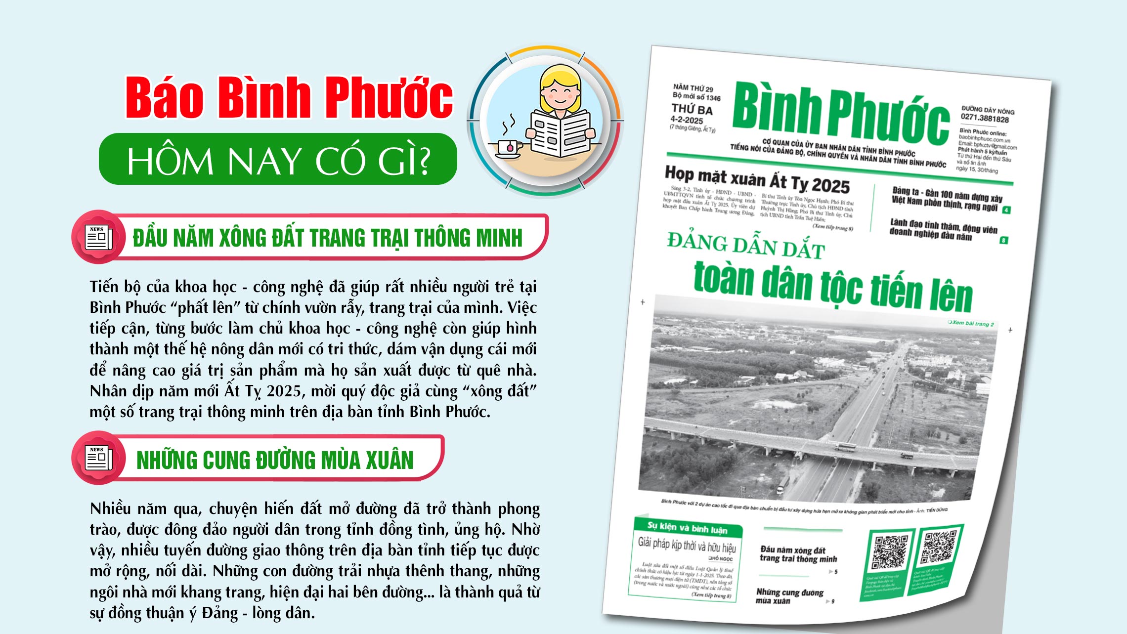 Kính mời độc giả đón đọc báo in Bình Phước hôm nay 4-2-2025
