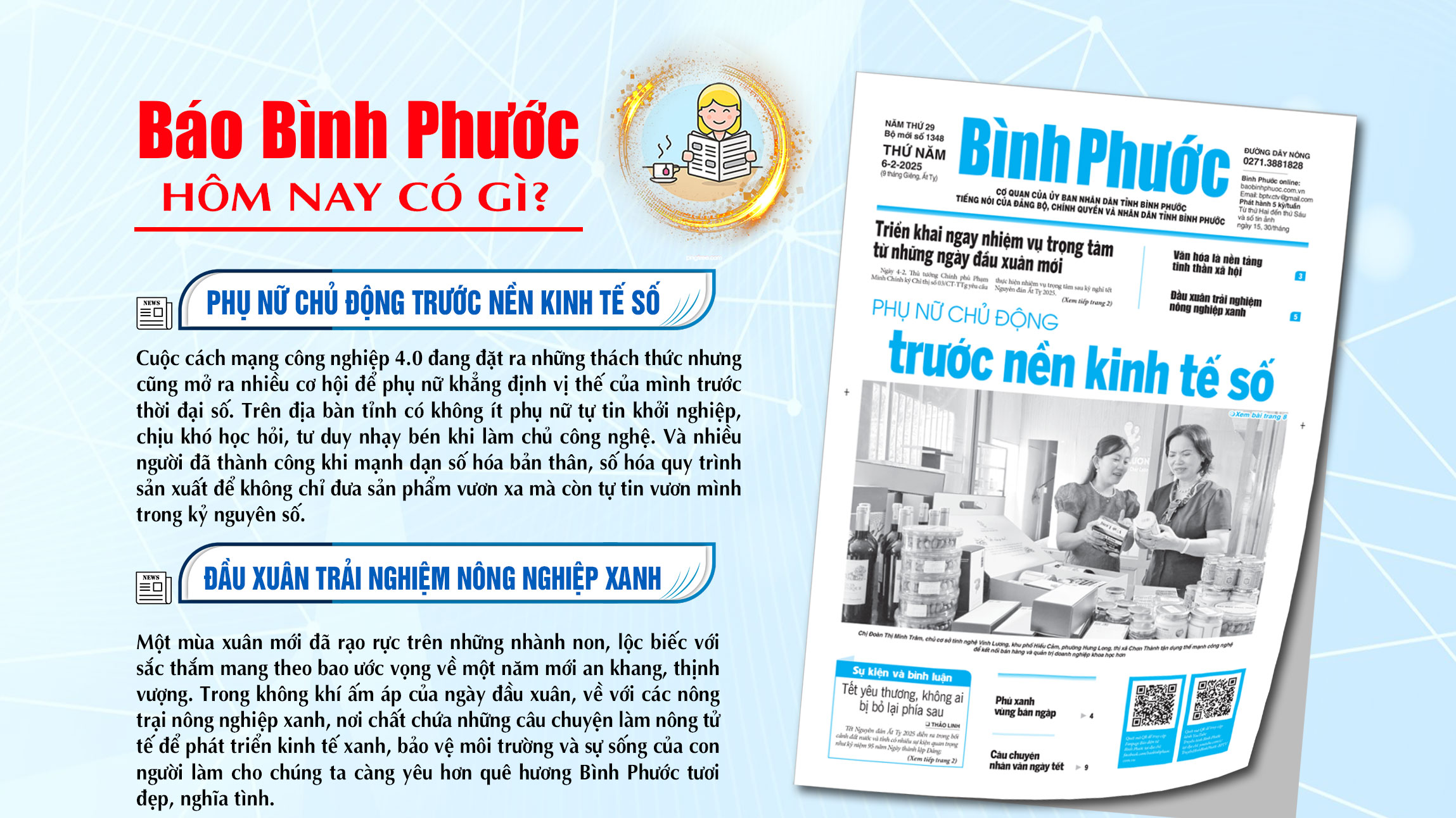 Kính mời độc giả đón đọc báo in Bình Phước hôm nay 6-2-2025