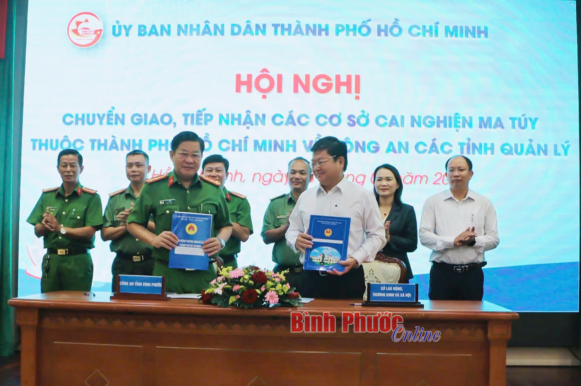 Tiếp nhận 4 cơ sở cai nghiện ma túy về Công an tỉnh quản lý