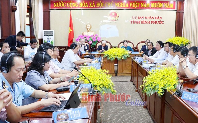 Bình Phước tham dự hội nghị trực tuyến xúc tiến đầu tư với Nhật Bản