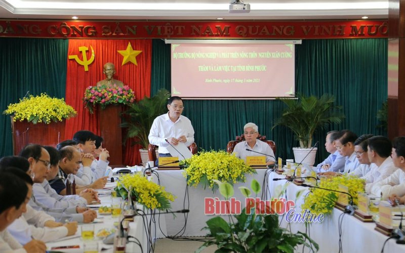 Bộ NN&PTNT luôn đồng hành và hỗ trợ tỉnh Bình Phước