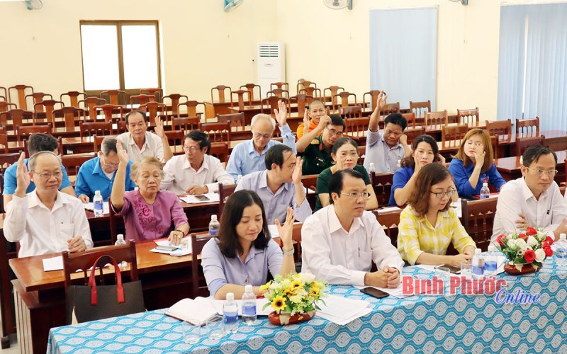 Đồng Xoài thống nhất danh sách sơ bộ 58 người ứng cử đại biểu HĐND thành phố 