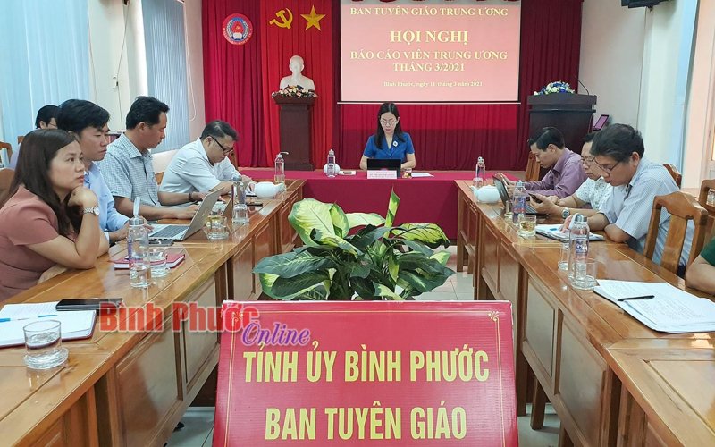 Hội nghị trực tuyến báo cáo viên Trung ương tháng 3-2021