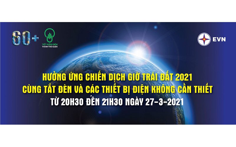 Hưởng ứng chiến dịch Giờ trái đất 2021