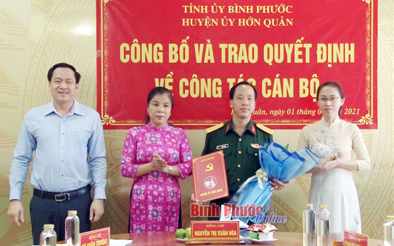 &Ocirc;ng B&ugrave;i Kh&aacute;nh H&ograve;a được chỉ định tham gia Ban chấp h&agrave;nh, Ban thường vụ Huyện ủy Hớn Quản 