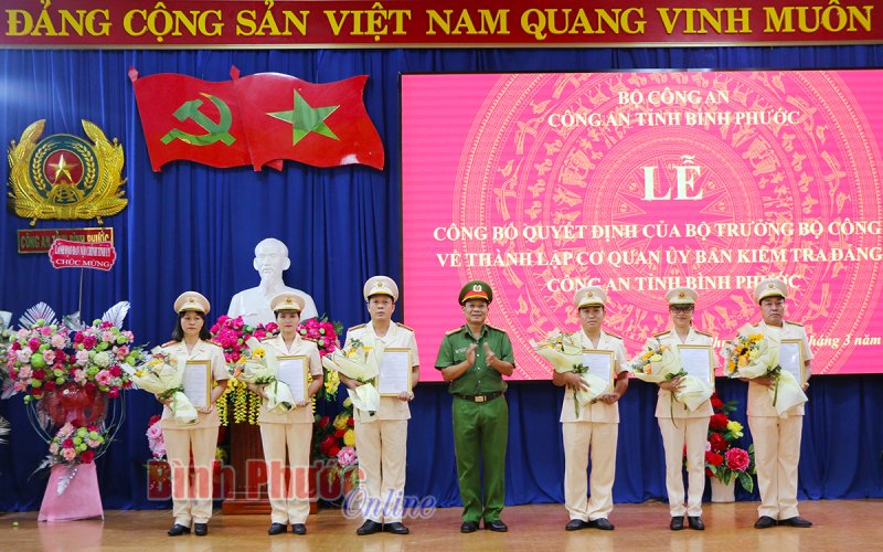 Thành lập Cơ quan Ủy ban Kiểm tra Đảng ủy Công an tỉnh Bình Phước