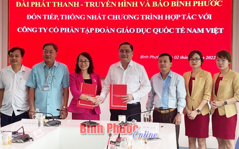 BPTV ký kết ghi nhớ hợp tác với Công ty cổ phần tập đoàn giáo dục quốc tế Nam Việt
