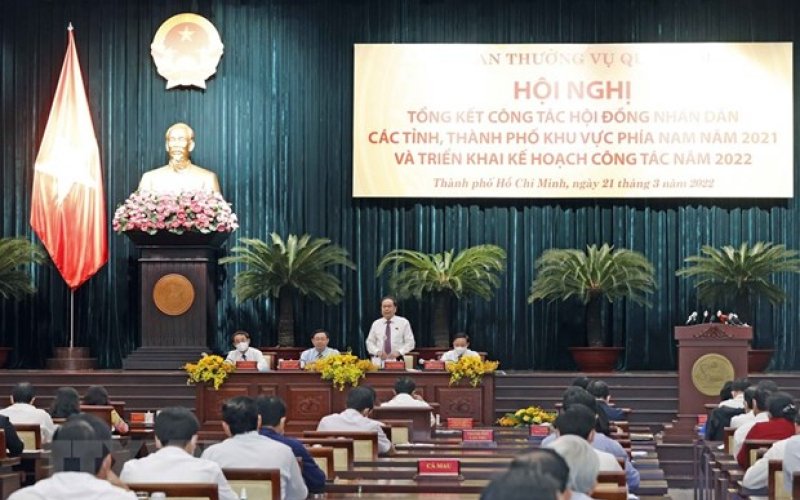 Chủ tịch QH chủ trì hội nghị tổng kết công tác HĐND khu vực phía Nam