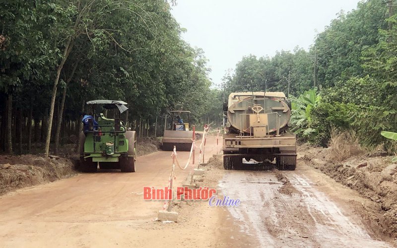 Đẩy nhanh tiến độ thi công đường ĐH507