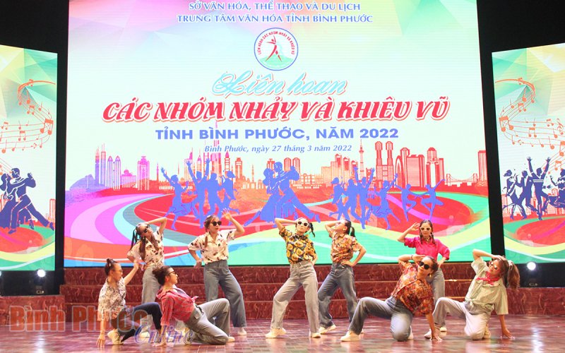 Li&ecirc;n hoan c&aacute;c nh&oacute;m nhảy v&agrave; khi&ecirc;u vũ tỉnh B&igrave;nh Phước năm 2022