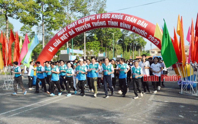Bình Phước: Sôi nổi Ngày chạy Olympic vì sức khỏe toàn dân và Giải việt dã truyền thống năm 2023