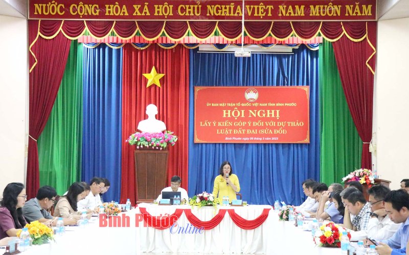 Bình Phước: Nhiều ý kiến góp ý vào dự thảo Luật Đất đai (sửa đổi)