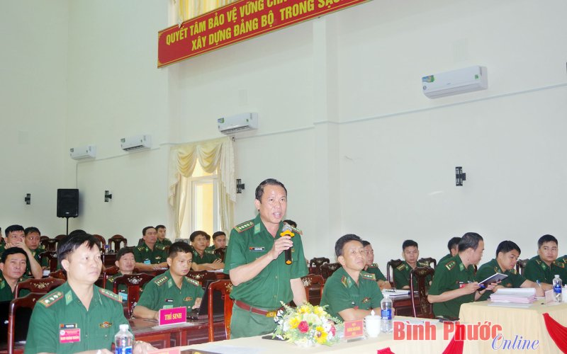 Bộ đội biên phòng Bình Phước khai mạc hội thi giảng dạy chính trị giỏi