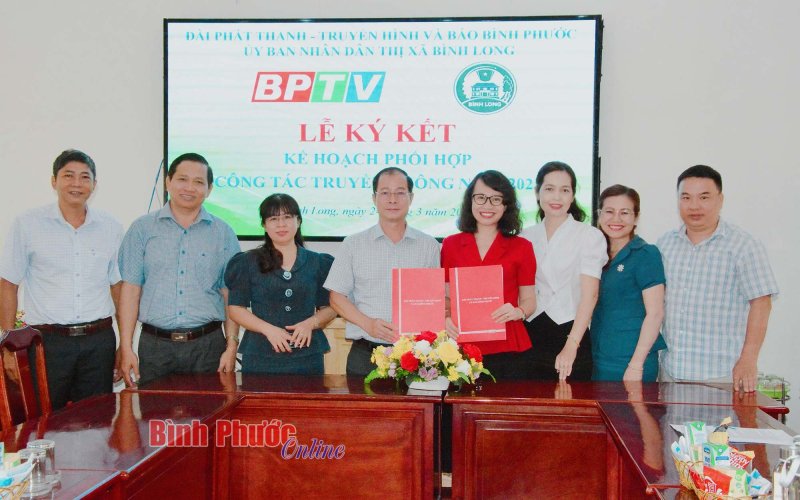 BPTV ký kết hợp tác truyền thông với thị xã Bình Long