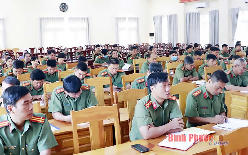 Công an tỉnh Bình Phước tập huấn công tác hồ sơ nghiệp vụ an ninh