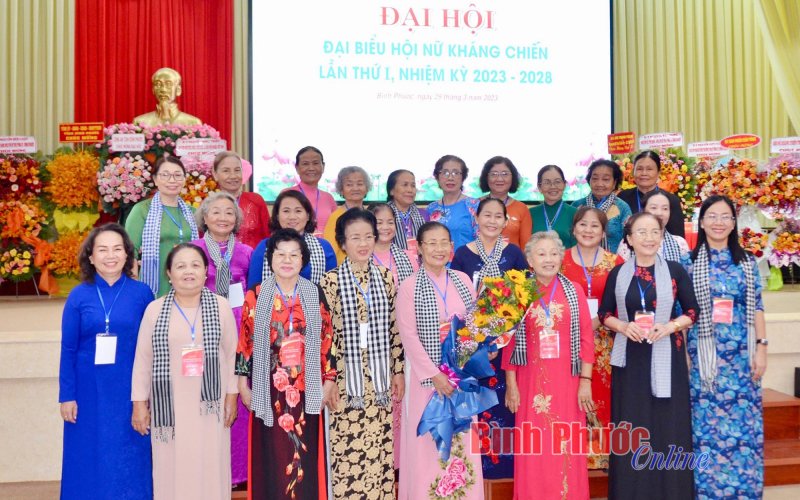 Đại hội đại biểu Hội Nữ kháng chiến tỉnh Bình Phước nhiệm kỳ 2023-2028 