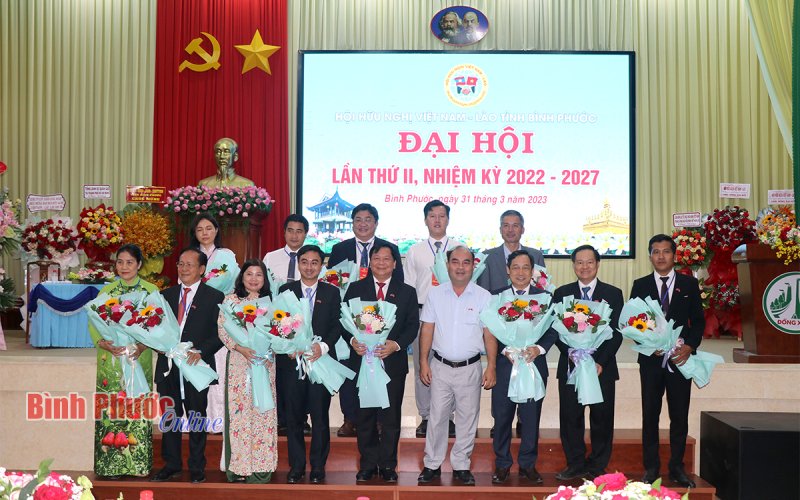 Đại hội Hội hữu nghị Việt Nam - Lào tỉnh Bình Phước lần thứ II thành công tốt đẹp