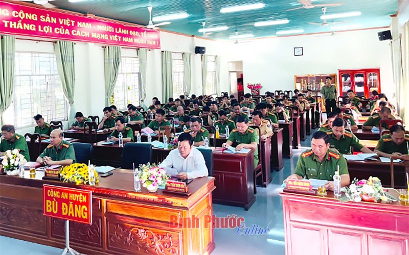 Đảng bộ Công an huyện Bù Đăng sơ kết giữa nhiệm kỳ 2020-2025