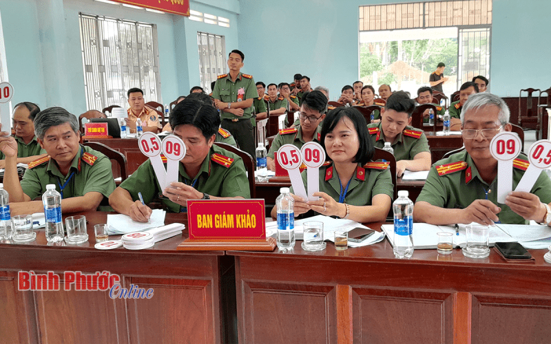 Khối thi đua số 2 Công an tỉnh Bình Phước thi Bí thư chi bộ giỏi năm 2023