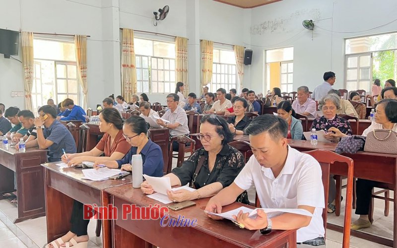 Nhân dân Bình Phước góp ý sửa Luật Đất đai