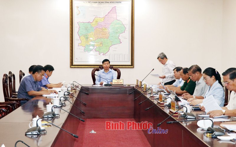 Phiên họp thứ tư Ban Chỉ đạo phòng, chống tham nhũng, tiêu cực tỉnh Bình Phước 