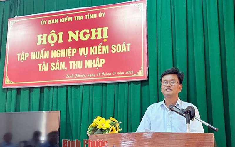 Tập huấn nghiệp vụ kiểm soát tài sản, thu nhập