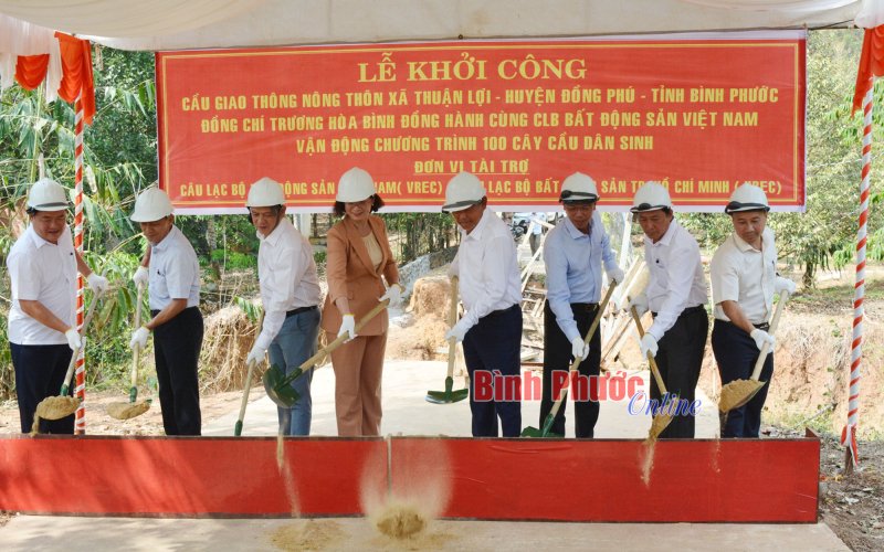 TP. Hồ Chí Minh khởi công xây dựng cầu dân sinh tặng Bình Phước