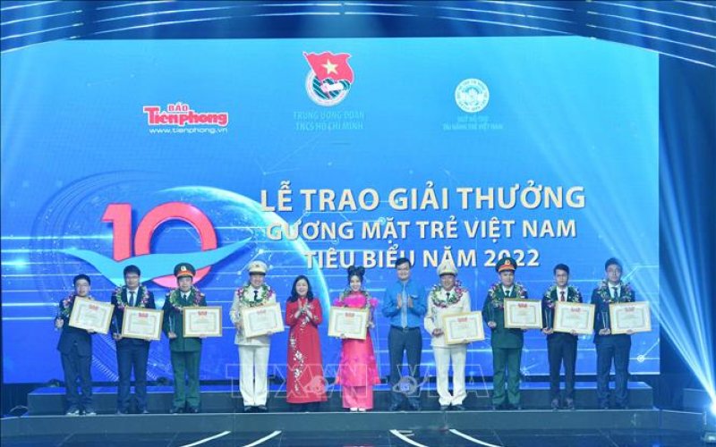 Trao Giải thưởng Gương mặt trẻ Việt Nam tiêu biểu năm 2022