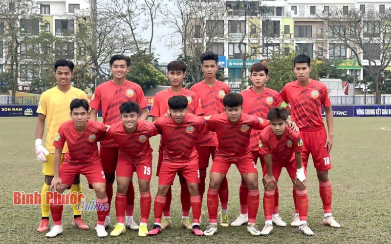 U17 Bình Phước có chiến thắng đầu tiên tại VCK giải bóng đá vô địch U17 Quốc gia