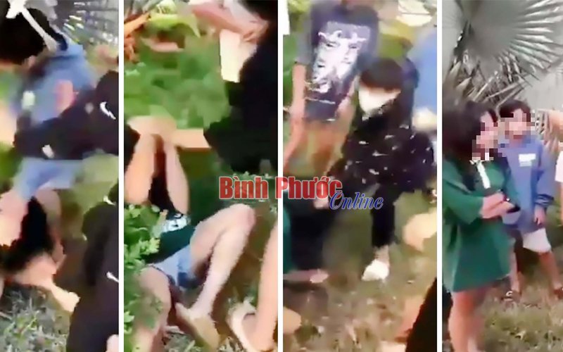Vụ nữ sinh ở Phước Long bị đánh hội đồng: Do mâu thuẫn trên mạng xã hội