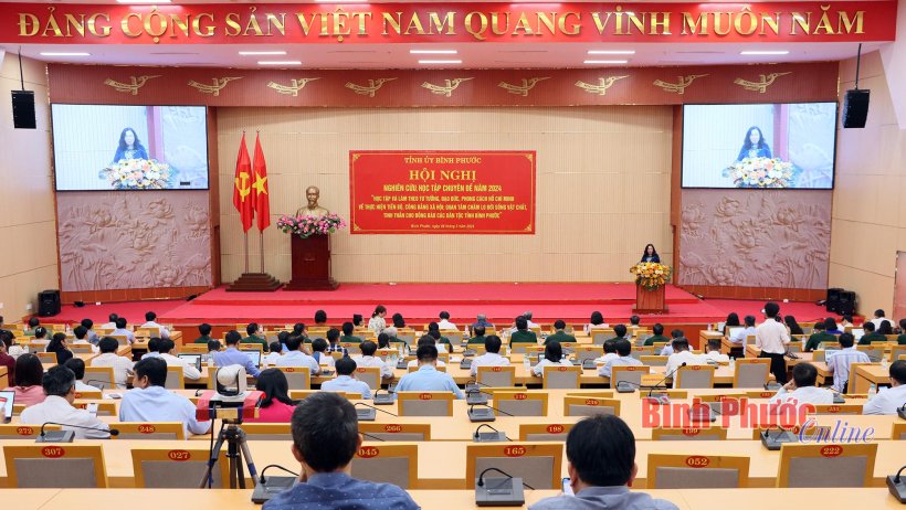 Bình Phước: Trên 27 ngàn đảng viên nghiên cứu chuyên đề học tập và làm theo tư tưởng, đạo đức, phong cách Hồ Chí Minh năm 2024