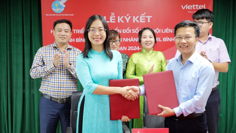 Hội Phụ nữ tỉnh và Viettel Bình Phước ký kết hợp tác chuyển đổi <strong class="highlight">số</strong>