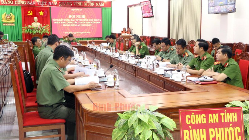 Năm 2023, Công an tỉnh Bình Phước tuyển sinh được 70 chỉ tiêu 