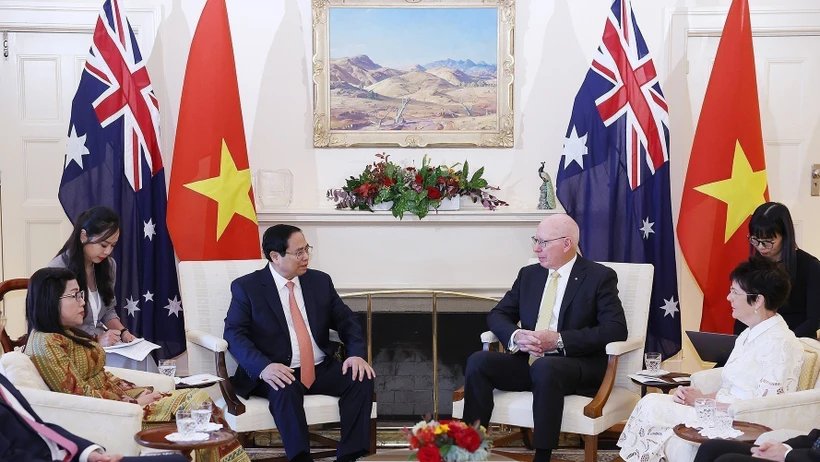 Thủ tướng Chính phủ Phạm Minh Chính hội kiến Toàn quyền Australia David Hurley